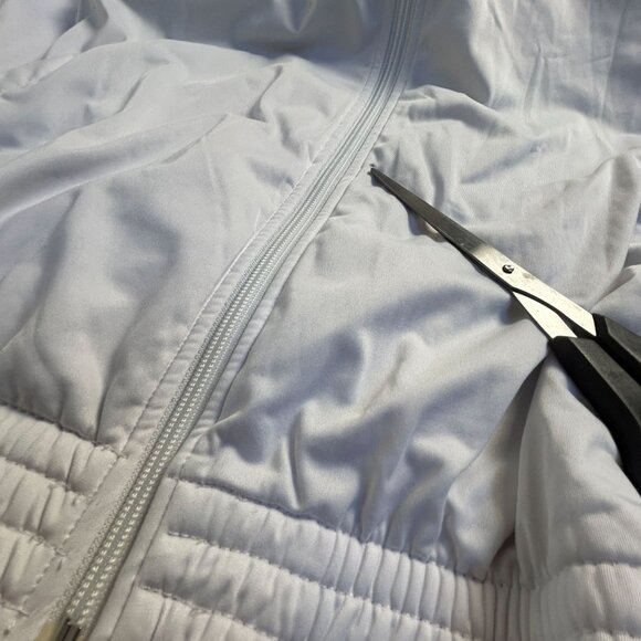 Adidas Mens White & Blue Karate Martial Art Jacket XXL Zip Up Activewear Pockets - Picture 6 of 11